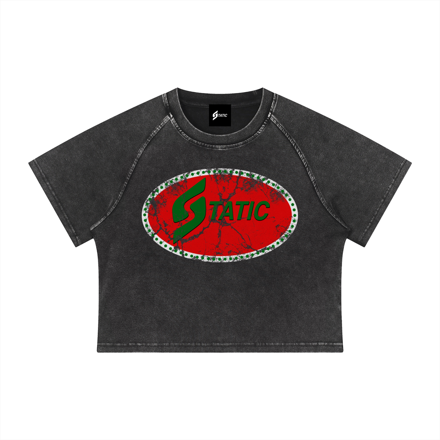Concrete Static Crop Tee 'WOMENS'