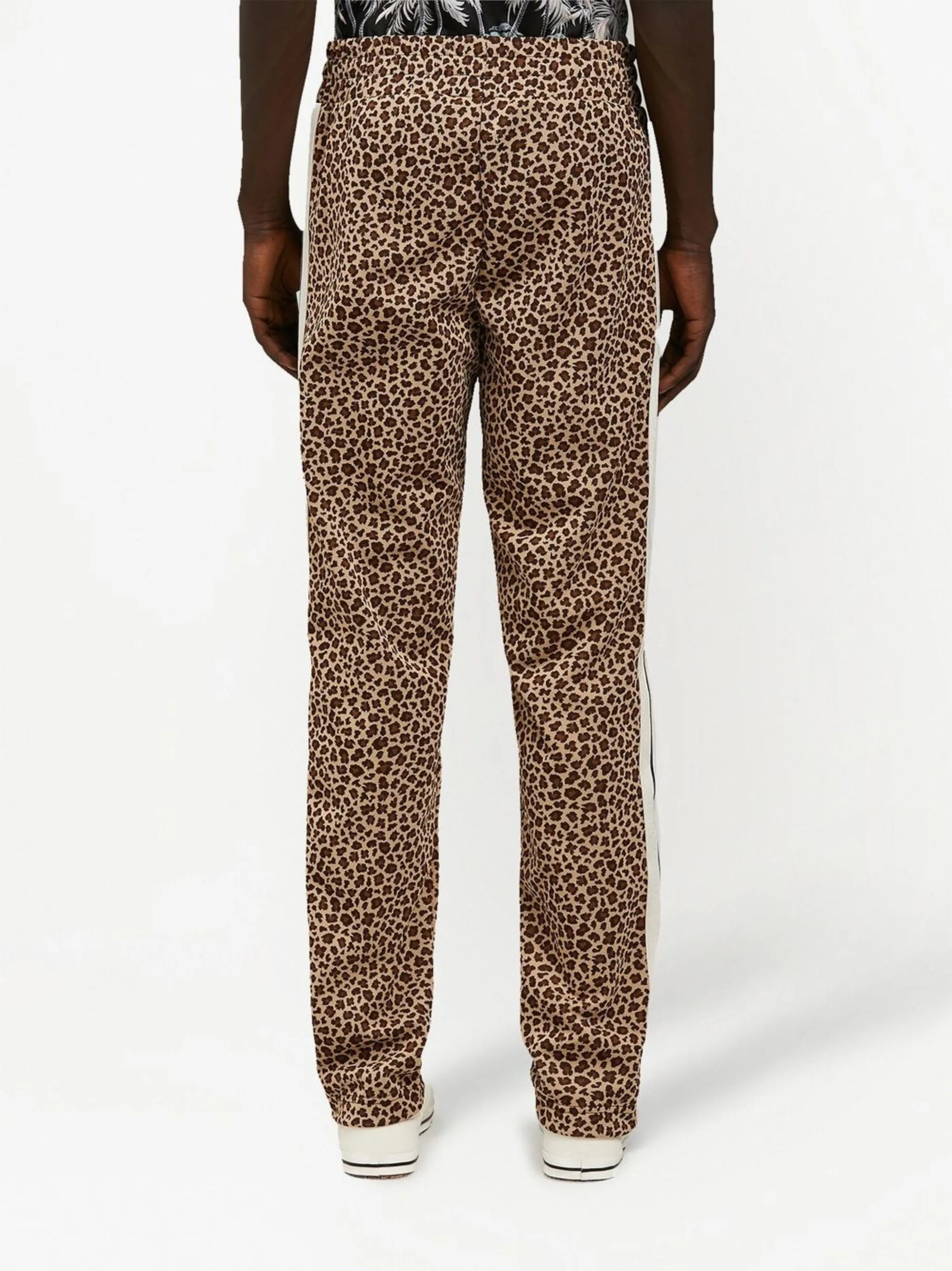 Palm Angels - Leopard print jacquard track pants