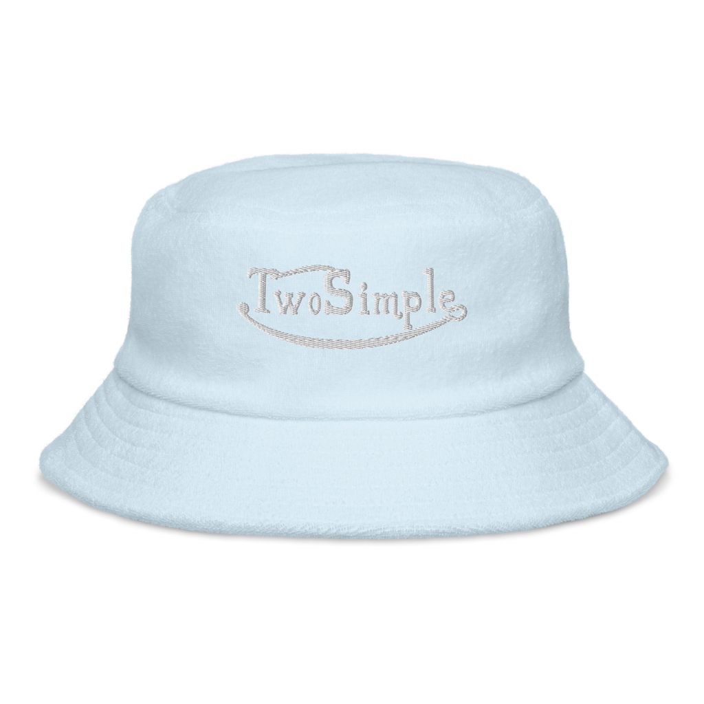 VON-DUTCH TERRY CLOTH BUCKET HAT LIGHT BLU image 0