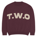 T.W.O KNITTED SWEATER 'OX BLOOD' image 0