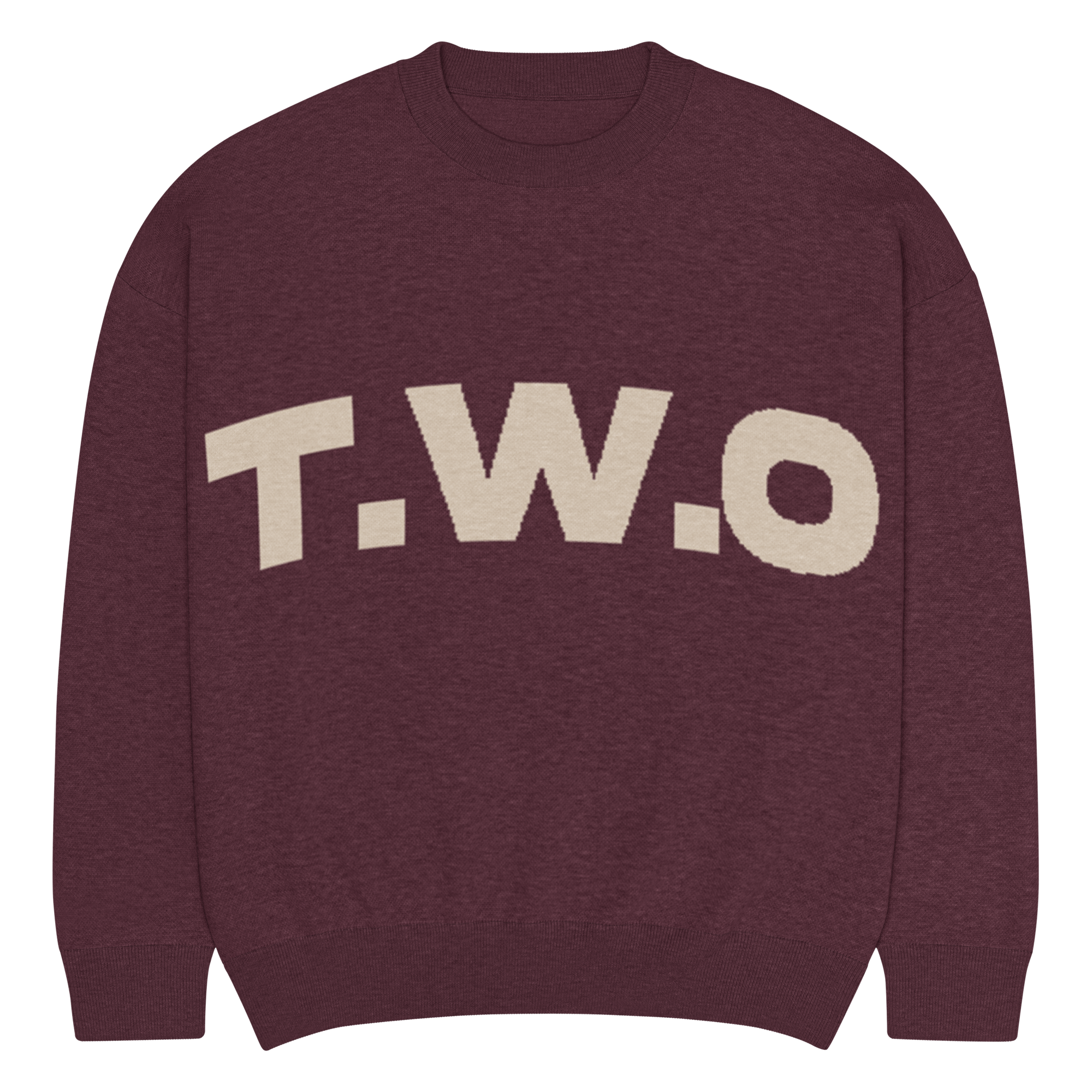 T.W.O KNITTED SWEATER 'OX BLOOD' image 0