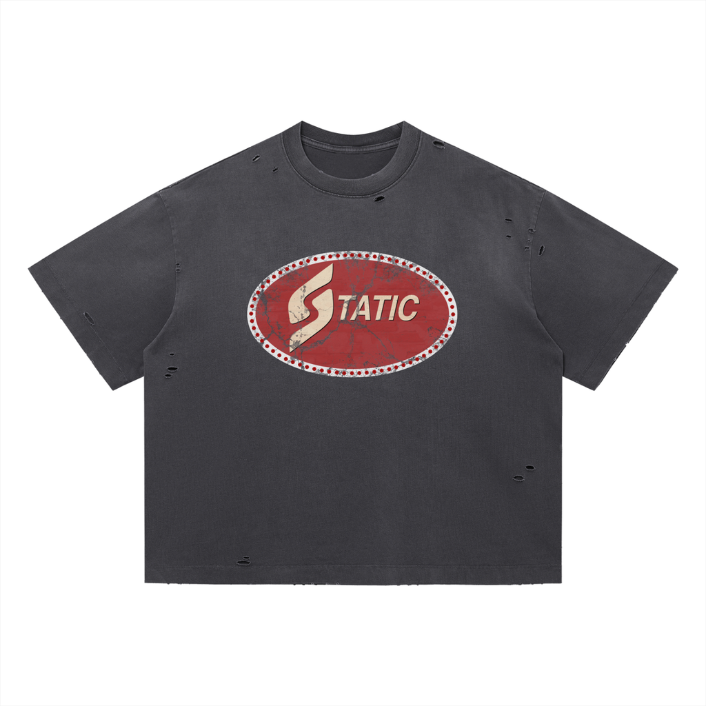 Vintage Washed Distressed Static Tee
