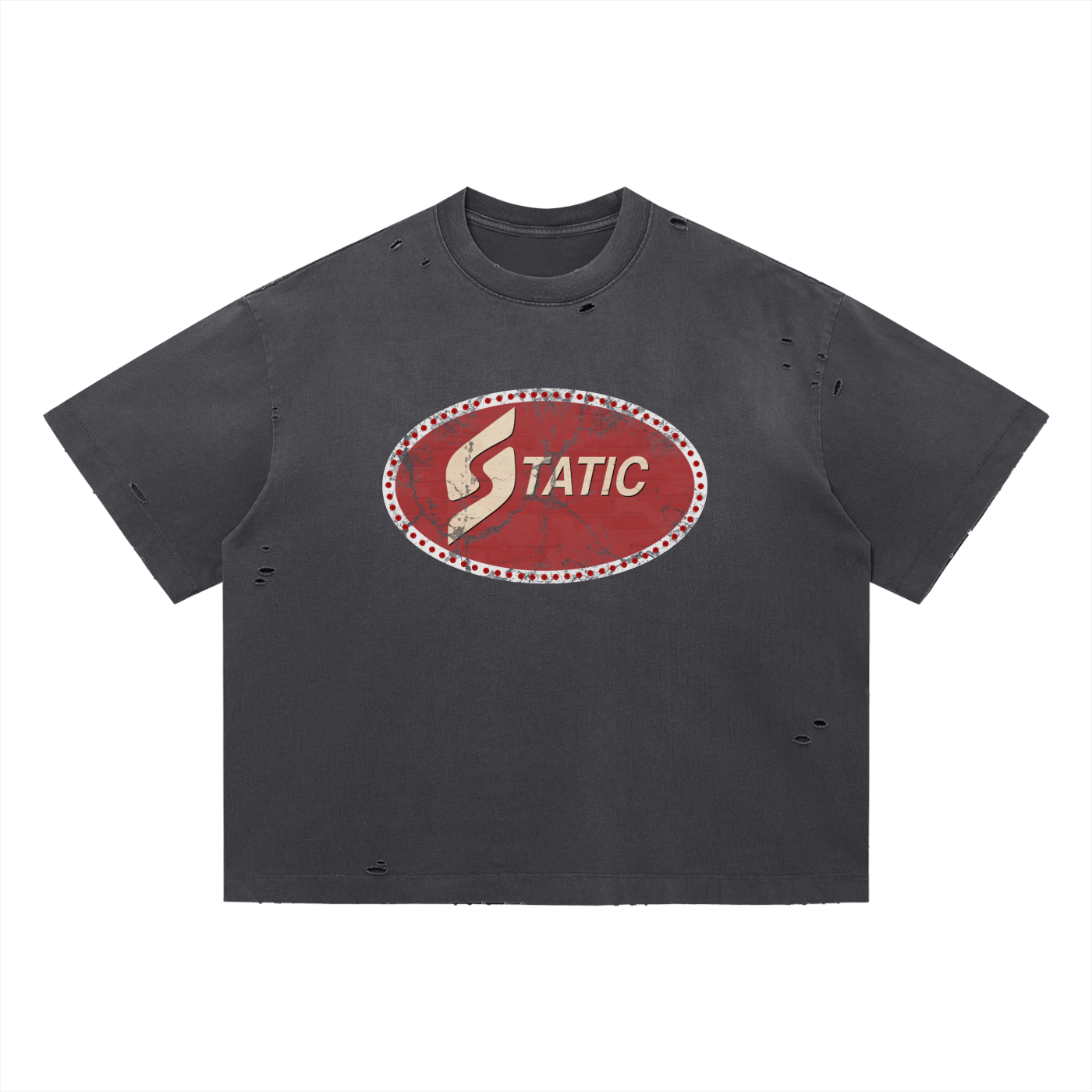 Vintage Washed Distressed Static Tee