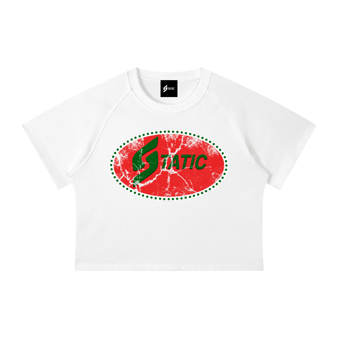 Concrete Static Crop Tee 'WOMENS'