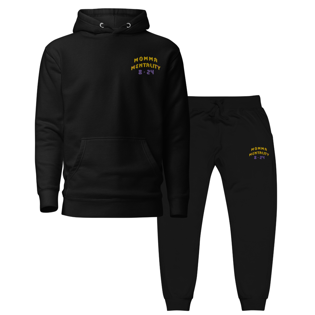 MOMMA MENTALITY SWEAT-SET BLK image 0