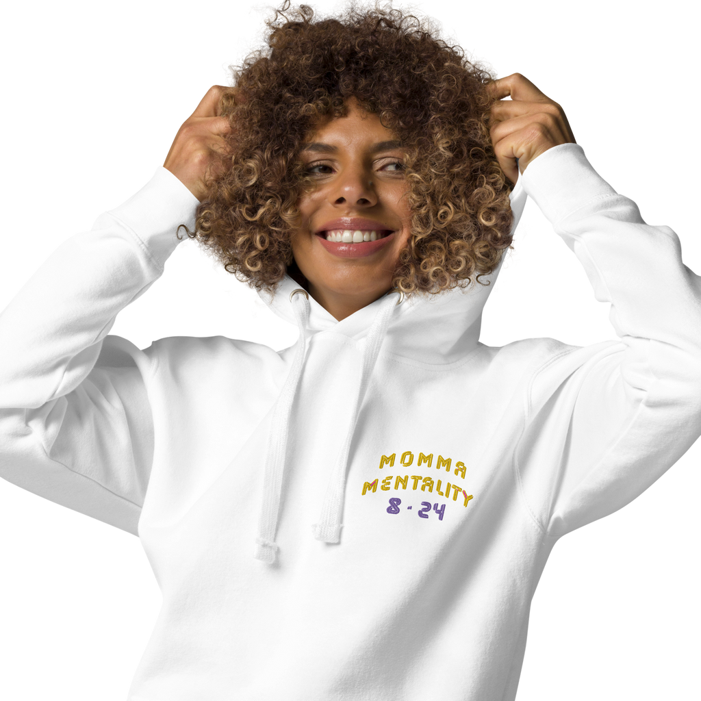 MOMMA MENTALITY HOODIE WHT image 3