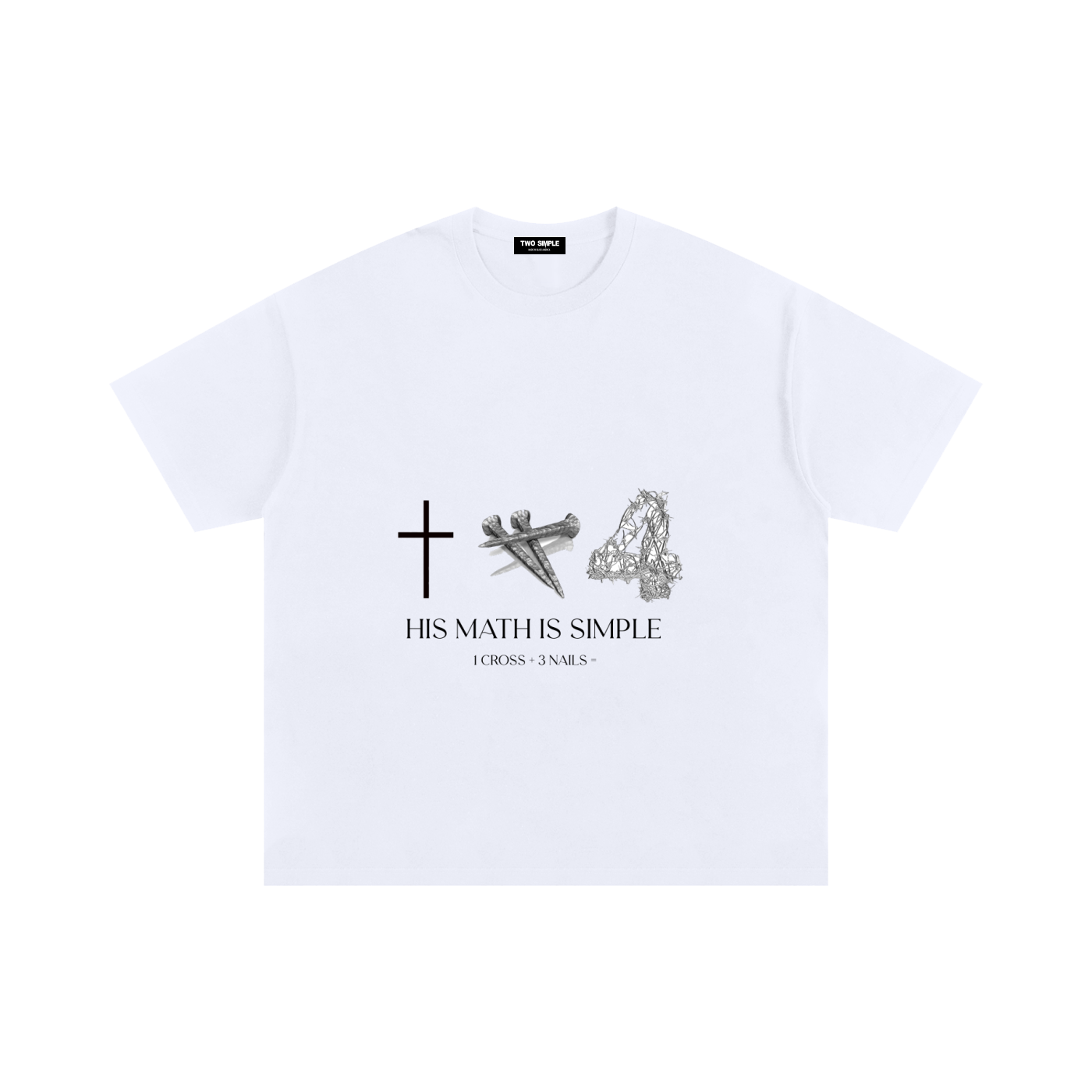 SIMPLE MATH TEE image 0