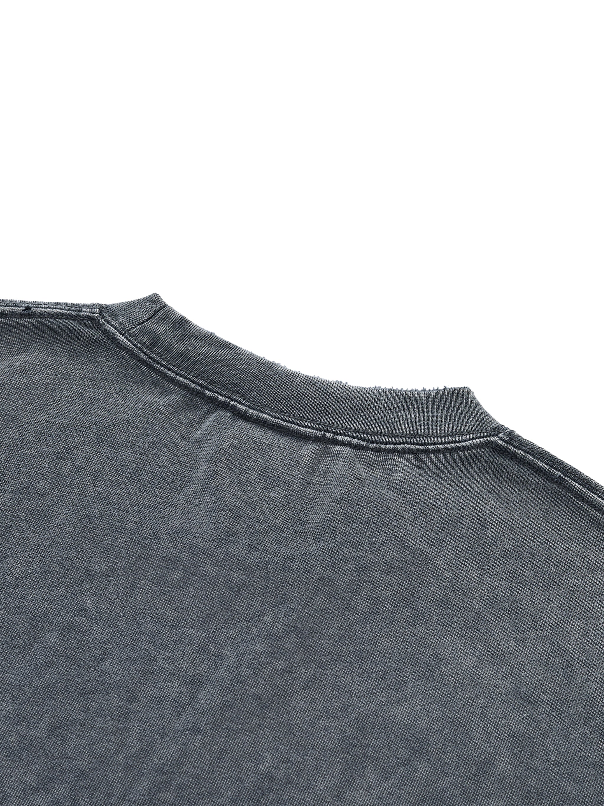 Snow Wash Raw-Hem Boxy T-shirt image 10