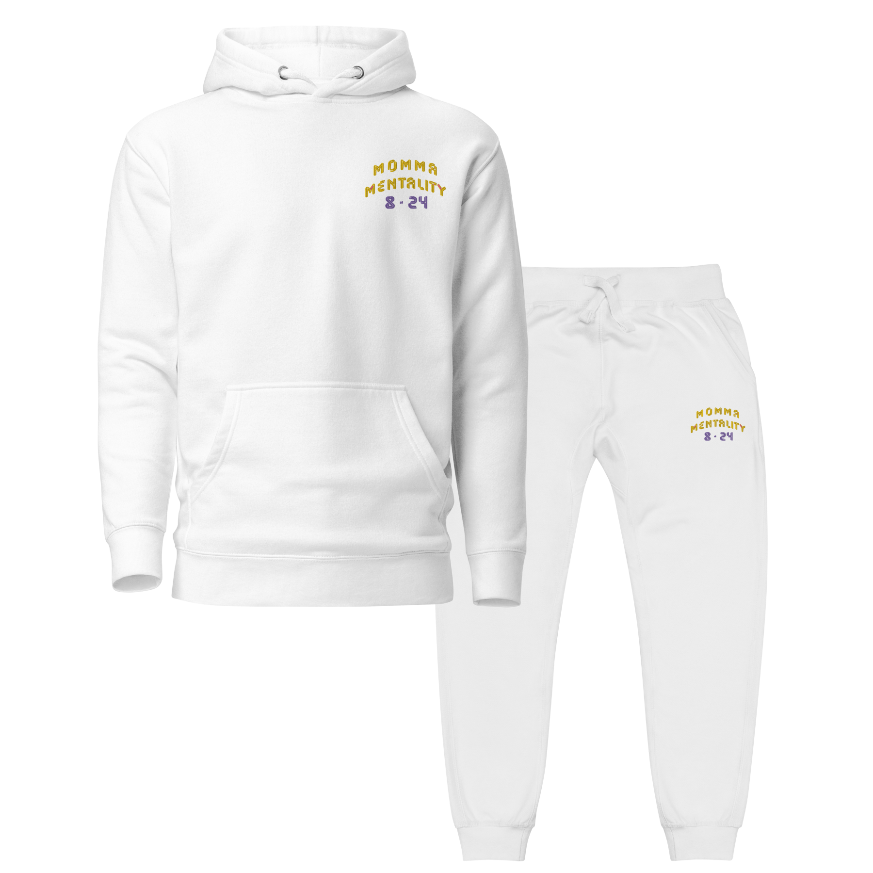 MOMMA MENTALITY SWEAT-SET WHT image 0