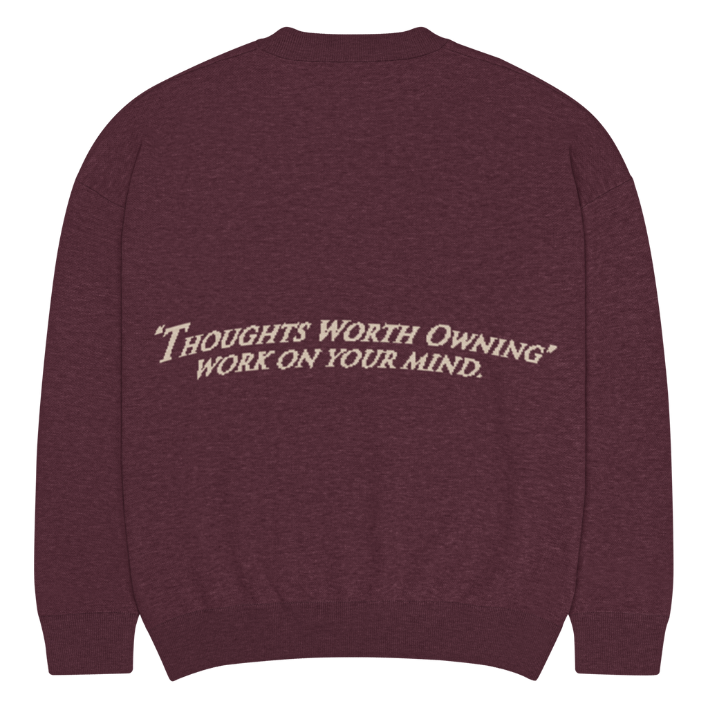 T.W.O KNITTED SWEATER 'OX BLOOD' image 1