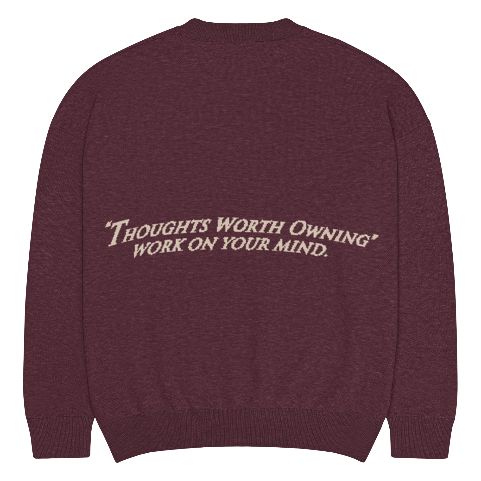 T.W.O KNITTED SWEATER 'OX BLOOD' image 1
