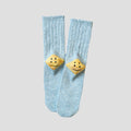 KAPITAL SMILEY BLUE SOCKS