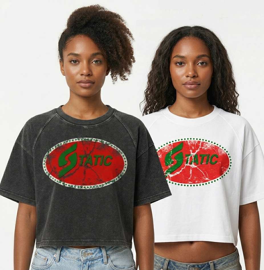 Concrete Static Crop Tee 'WOMENS'