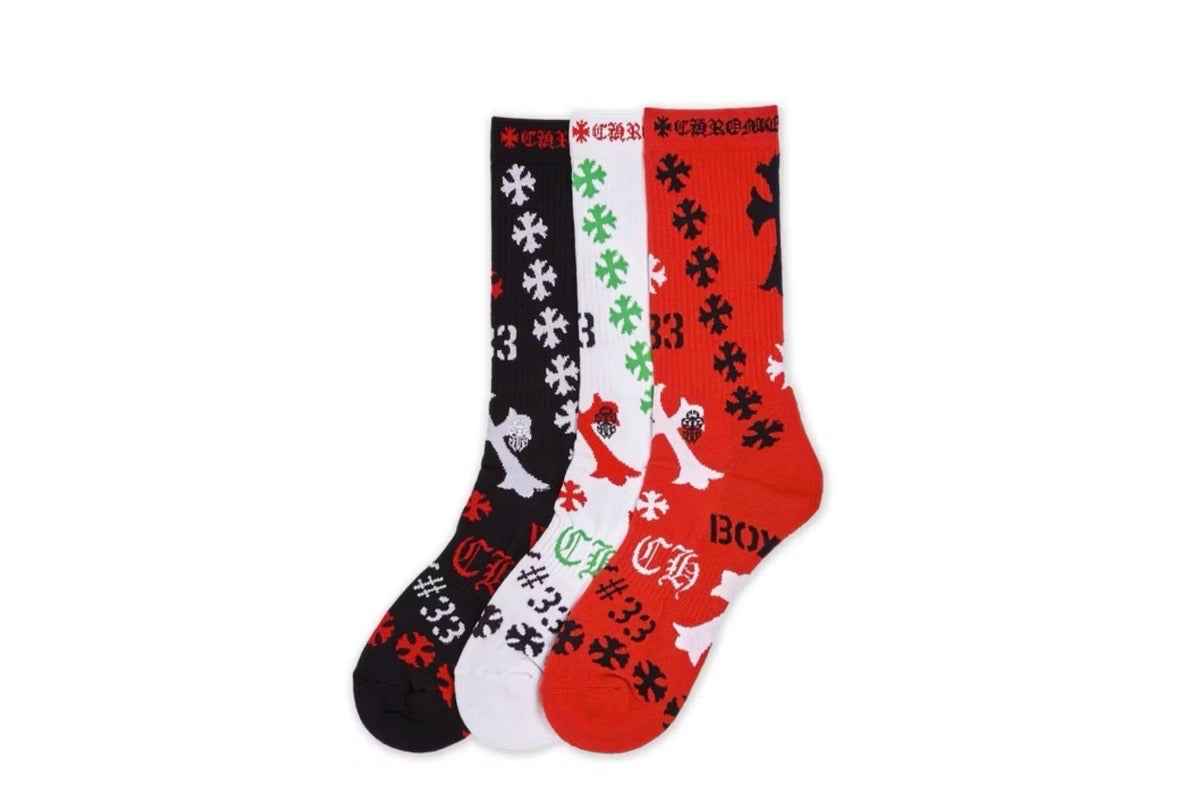 Chrome Hearts Socks (3 Pack)