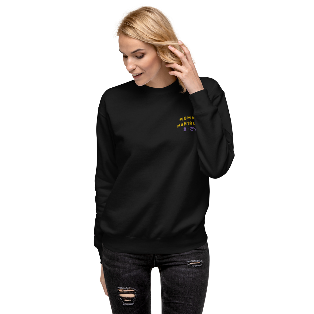 MOMMA MENTALITY SWEATSHIRT BLK image 5