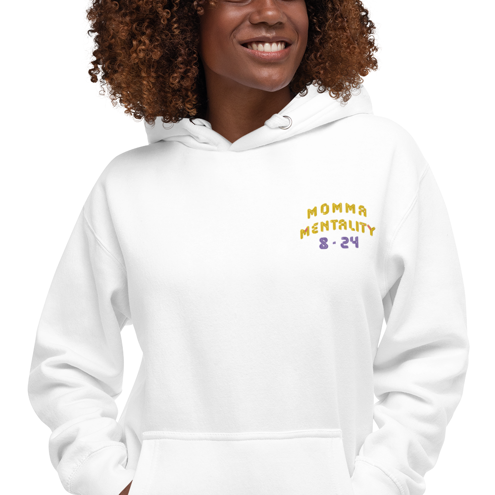MOMMA MENTALITY HOODIE WHT image 5