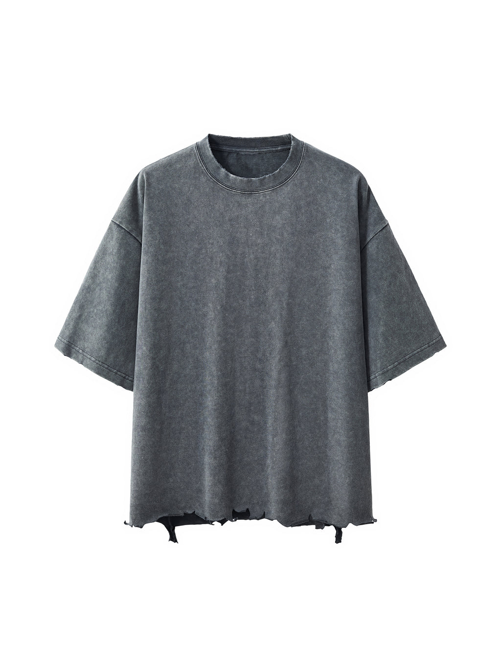 Snow Wash Raw-Hem Boxy T-shirt image 2