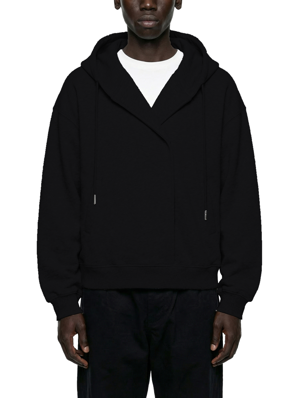 FOLDED CLOTHES HOODIE 'OBSIDIAN' image 1