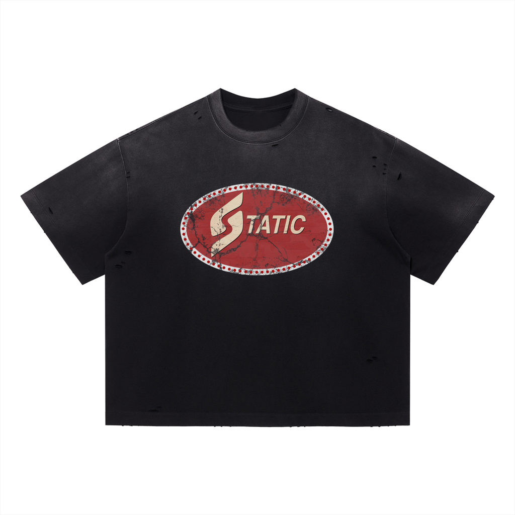 Vintage Washed Distressed Static Tee