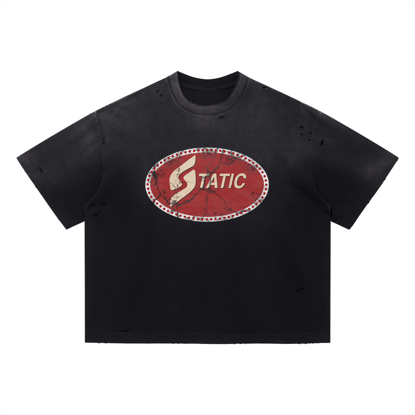 Vintage Washed Distressed Static Tee