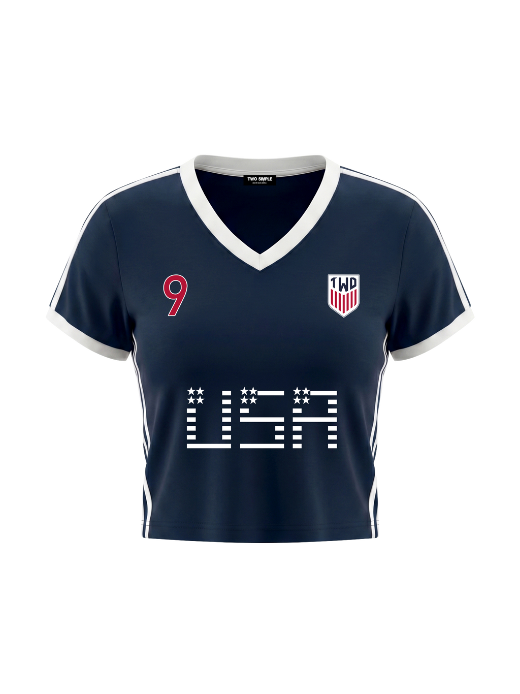 WC 2026 CROPPED JERSEY TEE - WOMENS 'USA' image 2