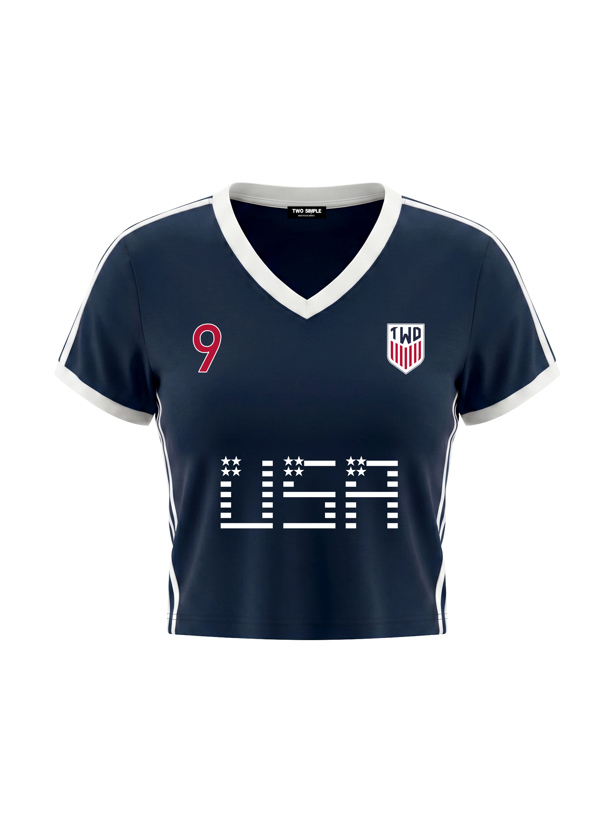 WC 2026 CROPPED JERSEY TEE - WOMENS 'USA' image 2