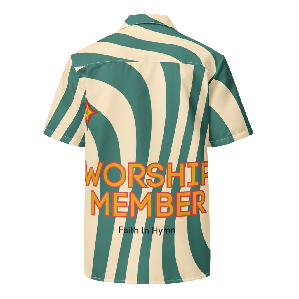 WORSHIP TEAM BUTTON - UP SHIRT image 1