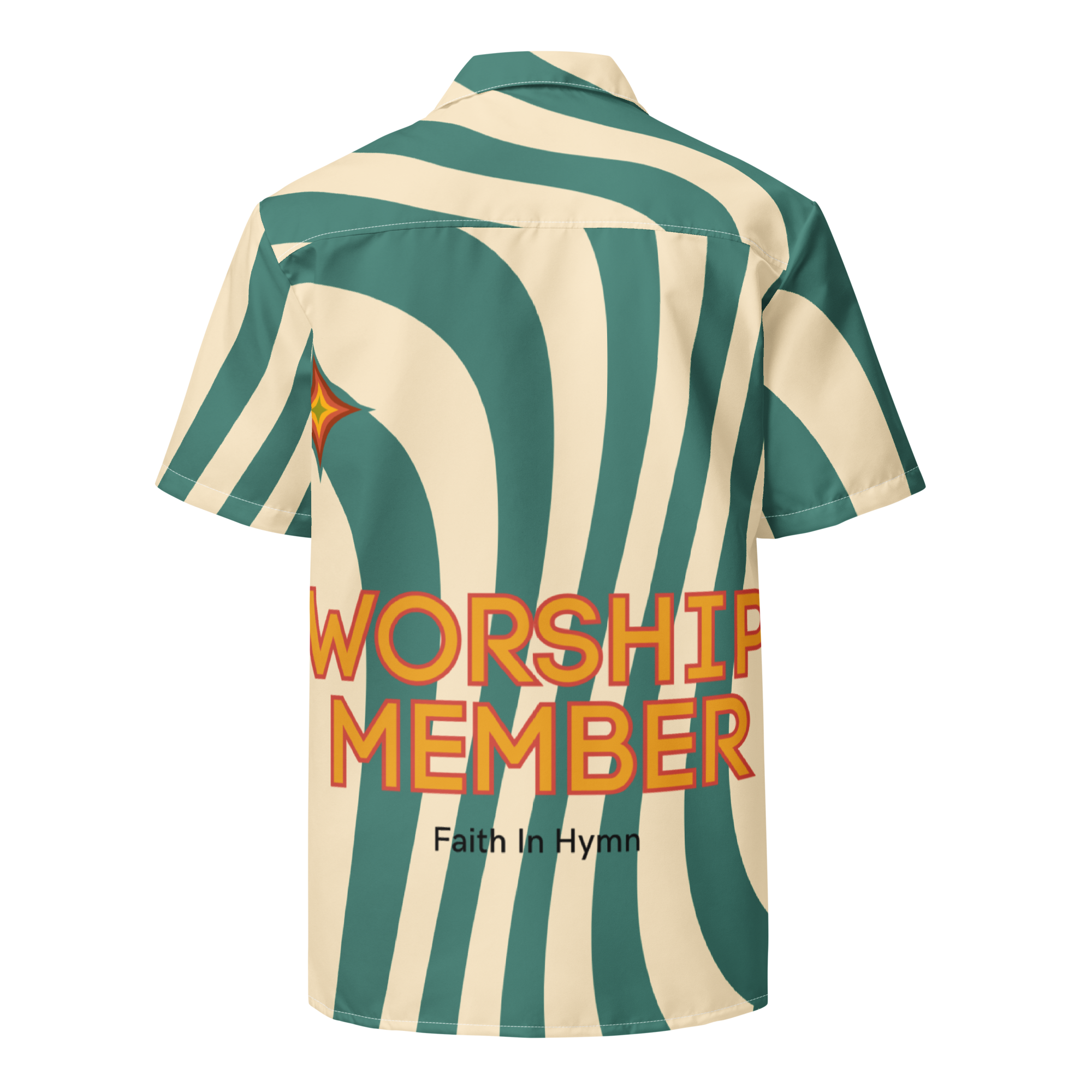WORSHIP TEAM BUTTON - UP SHIRT image 1
