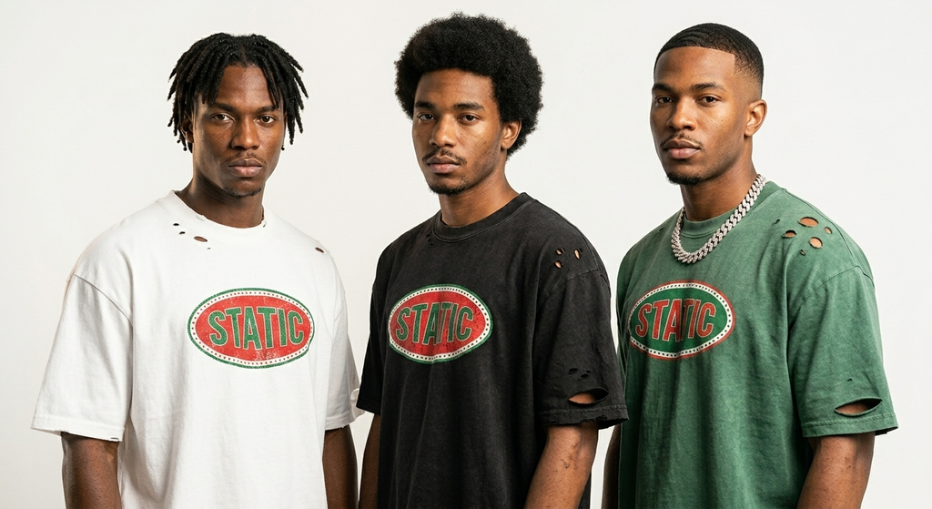 Static Concrete Tee 'JUNETEENTH'