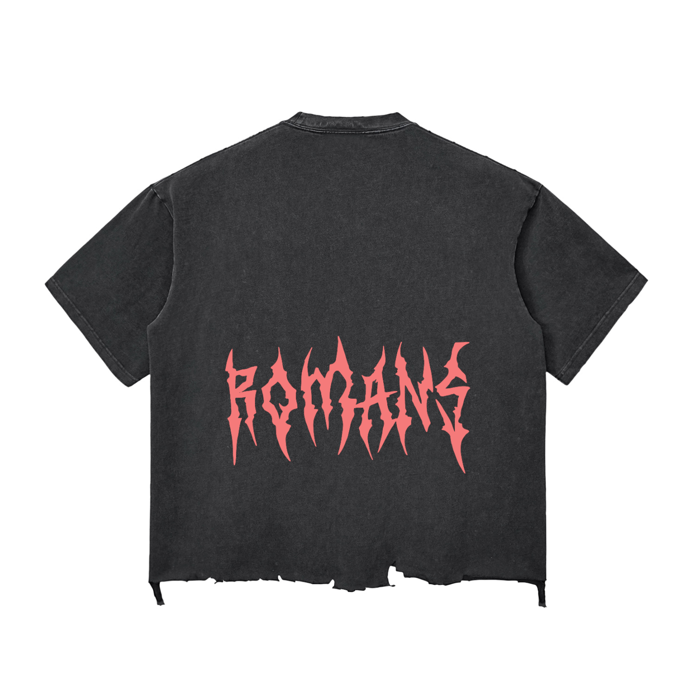 Snow Wash Raw-Hem Boxy T-shirt image 1