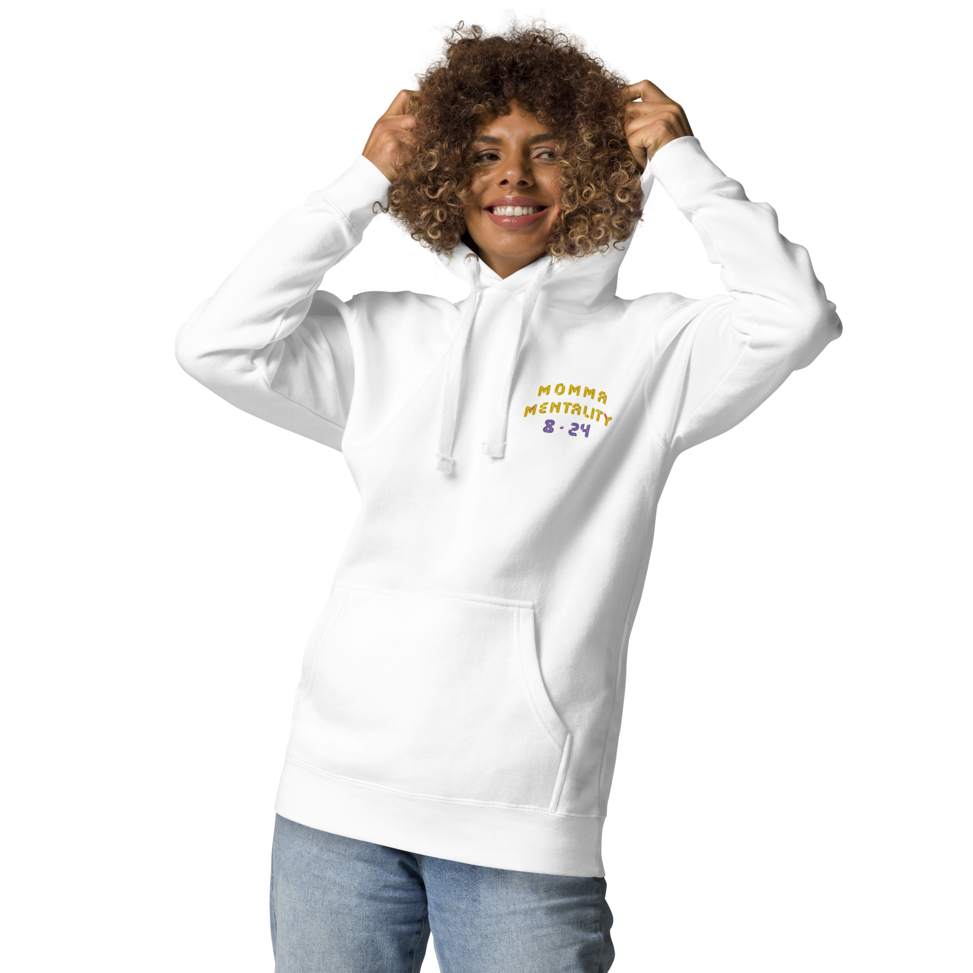 MOMMA MENTALITY HOODIE WHT image 2