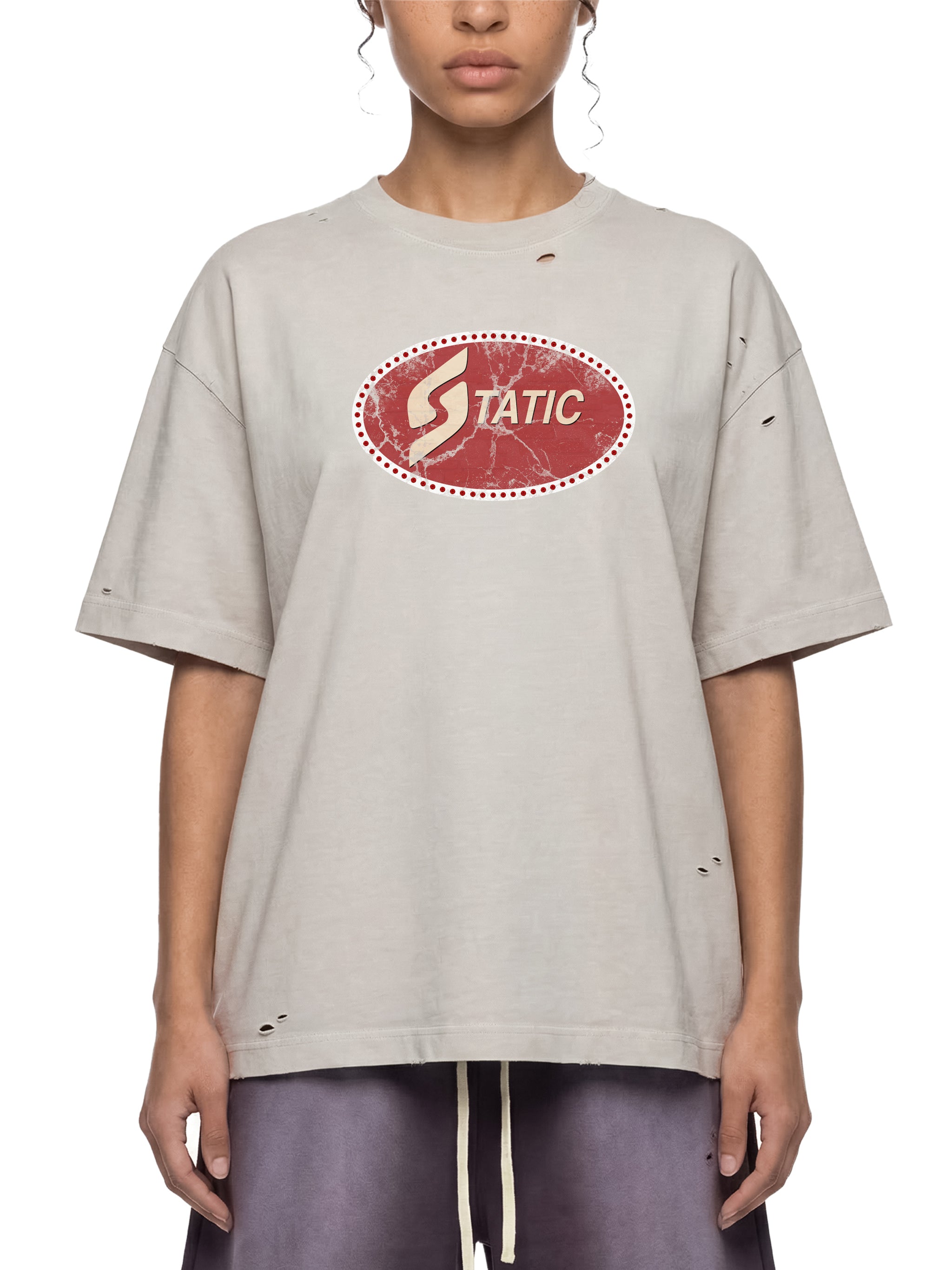 Vintage Washed Distressed Static Tee