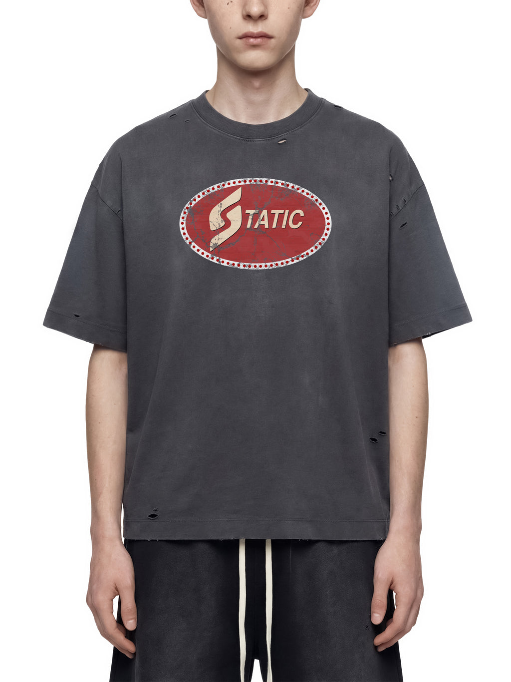 Vintage Washed Distressed Static Tee